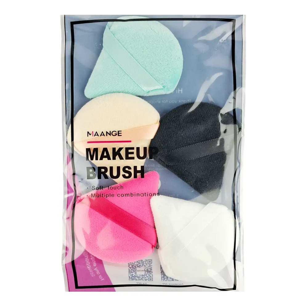Maange 5pcs Powder Puff Set , Soft & Reusable Makeup Sponges for Loose Powder, Pressed Powder & Foundation – Flawless Blend & Smooth Application  