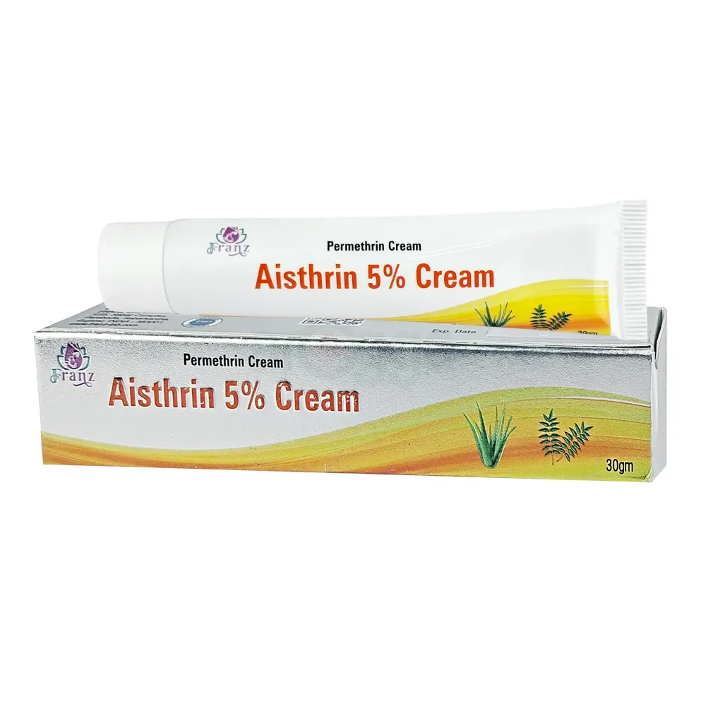Aisthrin 5% Permethrin Cream 30ml – Effective Treatment for Scabies, Skin Parasites & Itch Relief  cream