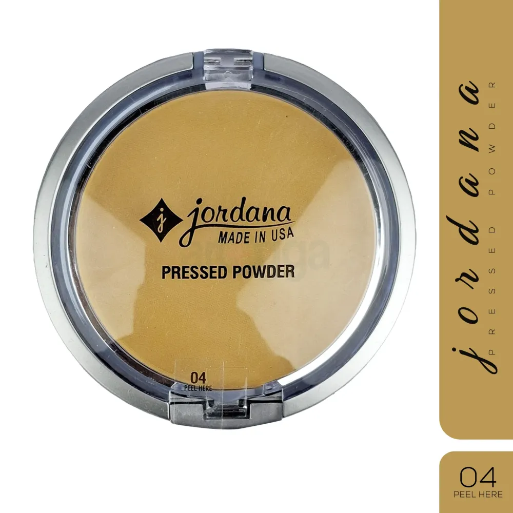 Jordana Beige Perfect Pressed Powder – Shade 04, Lightweight Matte Compact for Smooth & Flawless Skin – 8.03g  