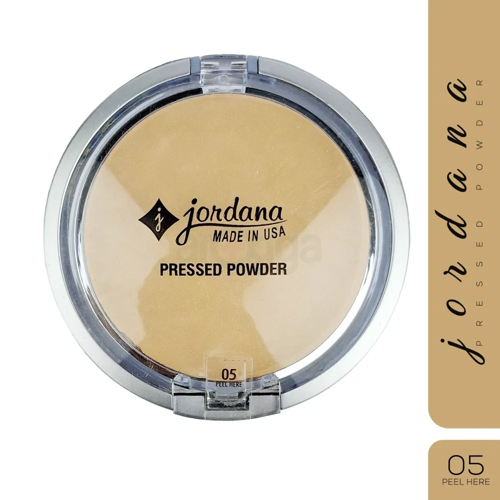 Jordana Classic Sand Perfect Pressed Powder – Shade 05, Lightweight Matte Compact for Smooth & Flawless Skin – 8.03g  