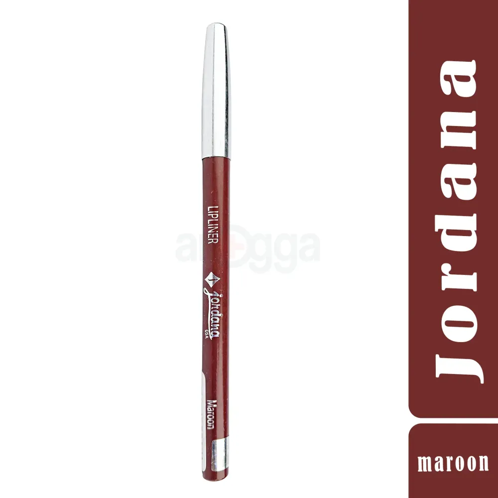 Jordana Lip Liner Maroon – Deep Maroon Lip Pencil with Rich Pigment, Smooth and Creamy Texture, Long-Lasting & Non-Smudge Formula, Perfect for Bold Lip Looks  