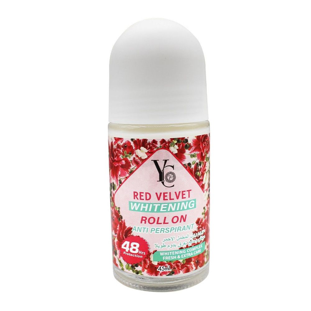 YC Red Velvet Whitening Roll On Anti Perspirant 48Hrs Protection 45ml  