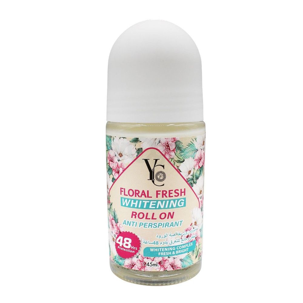 YC Floral Fresh Whitening Roll On Anti Perspirant 48Hrs Protection 45ml  