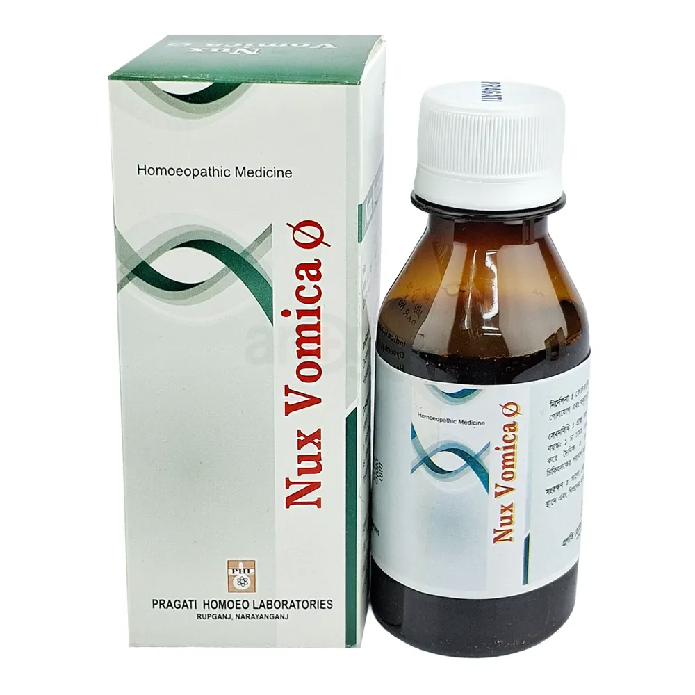 Nux Vomica Q 100ml-Homeopathic Tonic Digestive Constipation & Liver Health(Pragati Homoeo)  