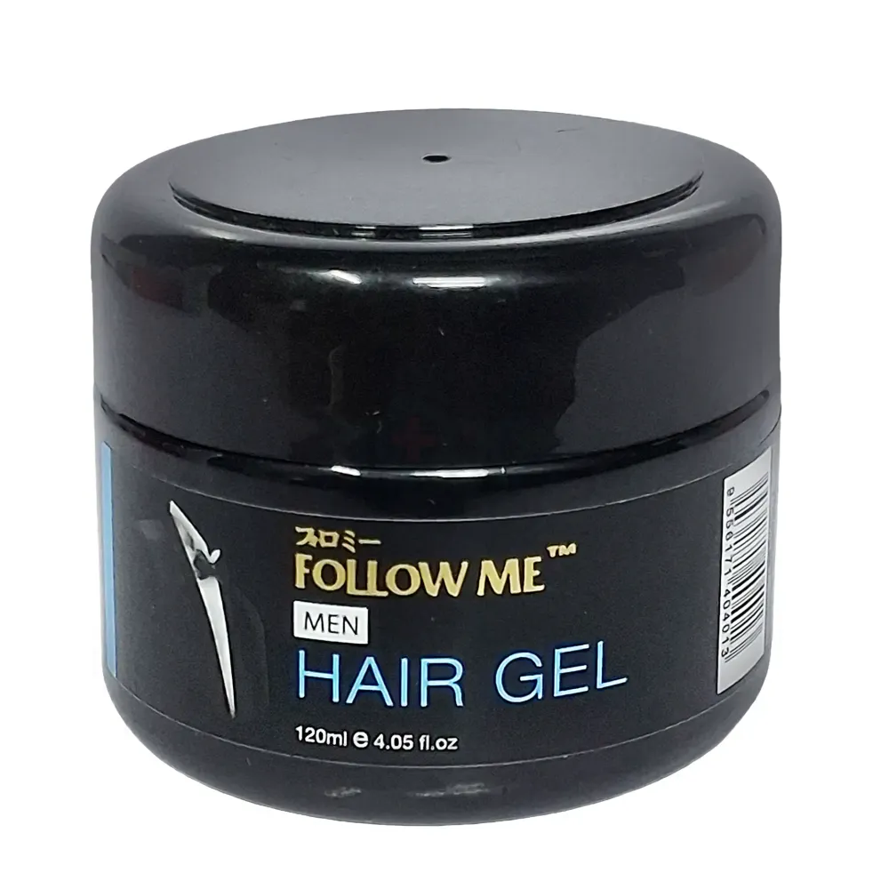 Follow Me Hair Gel for Men 120ml – Strong Hold Hair Styling Gel for Long-Lasting Sleek & Trendy Looks  