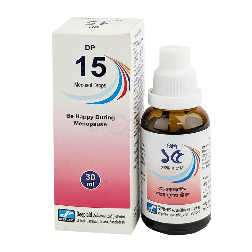 Menosol Drops DP 15 – Homeopathic Tonic for a Happy, Healthy Menopause  