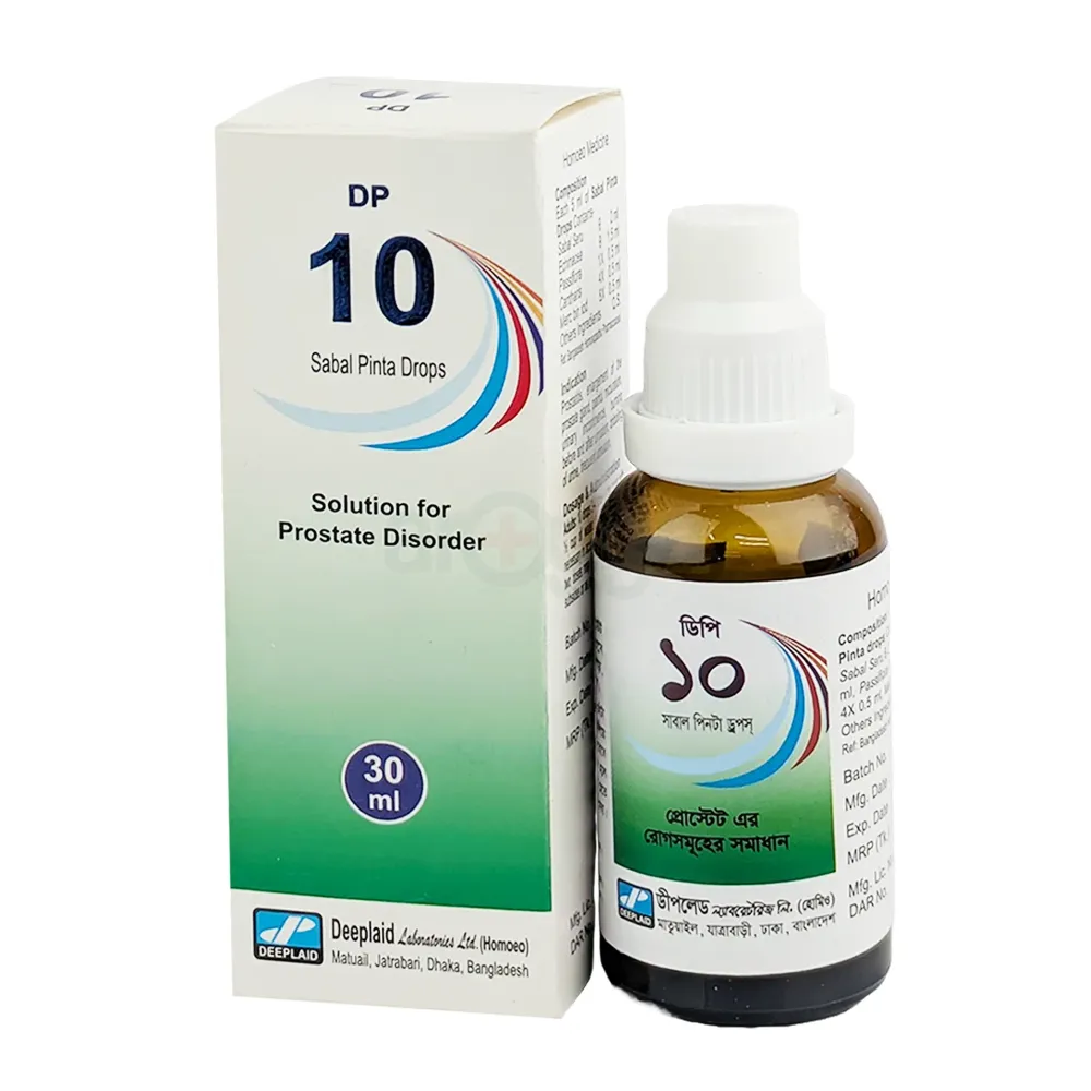 Sabal Pinta Drops DP 10 –(30ml) Homeopathic Solution for Prostate Disorder  
