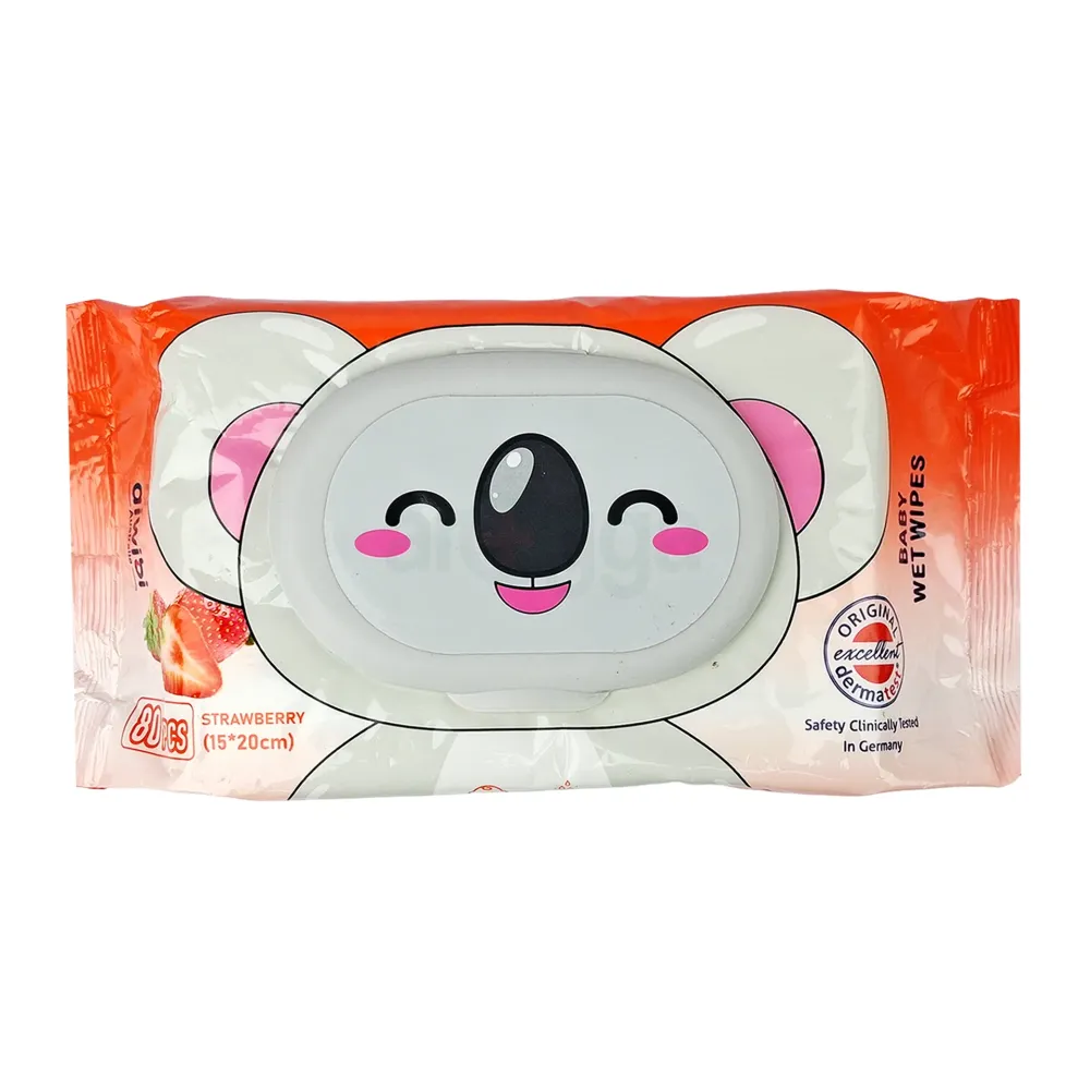 AiWibi Baby Wet Wipes Strawberry 80pcs  