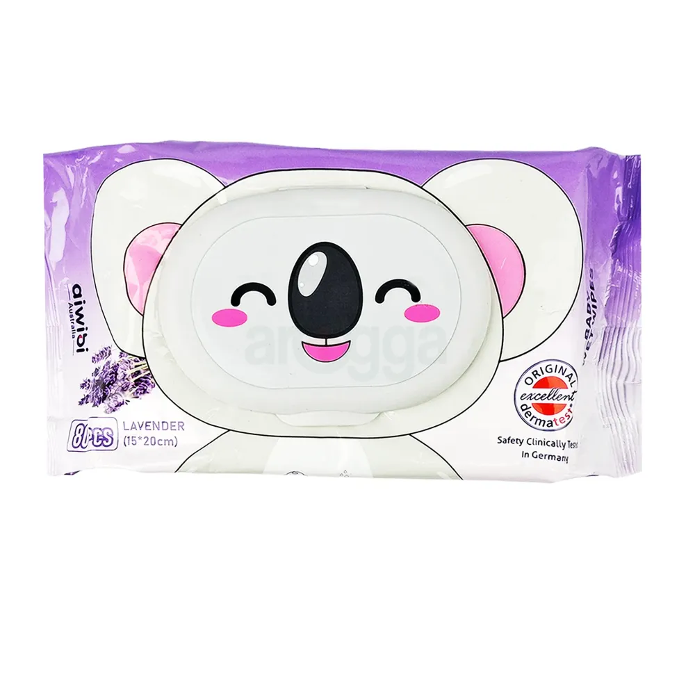 AiWibi Baby Wet Wipes Lavender 80pcs  