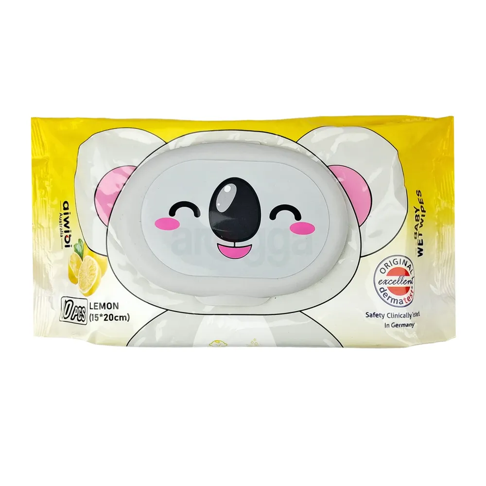 AiWibi Baby Wet Wipes Lemon 80pcs  