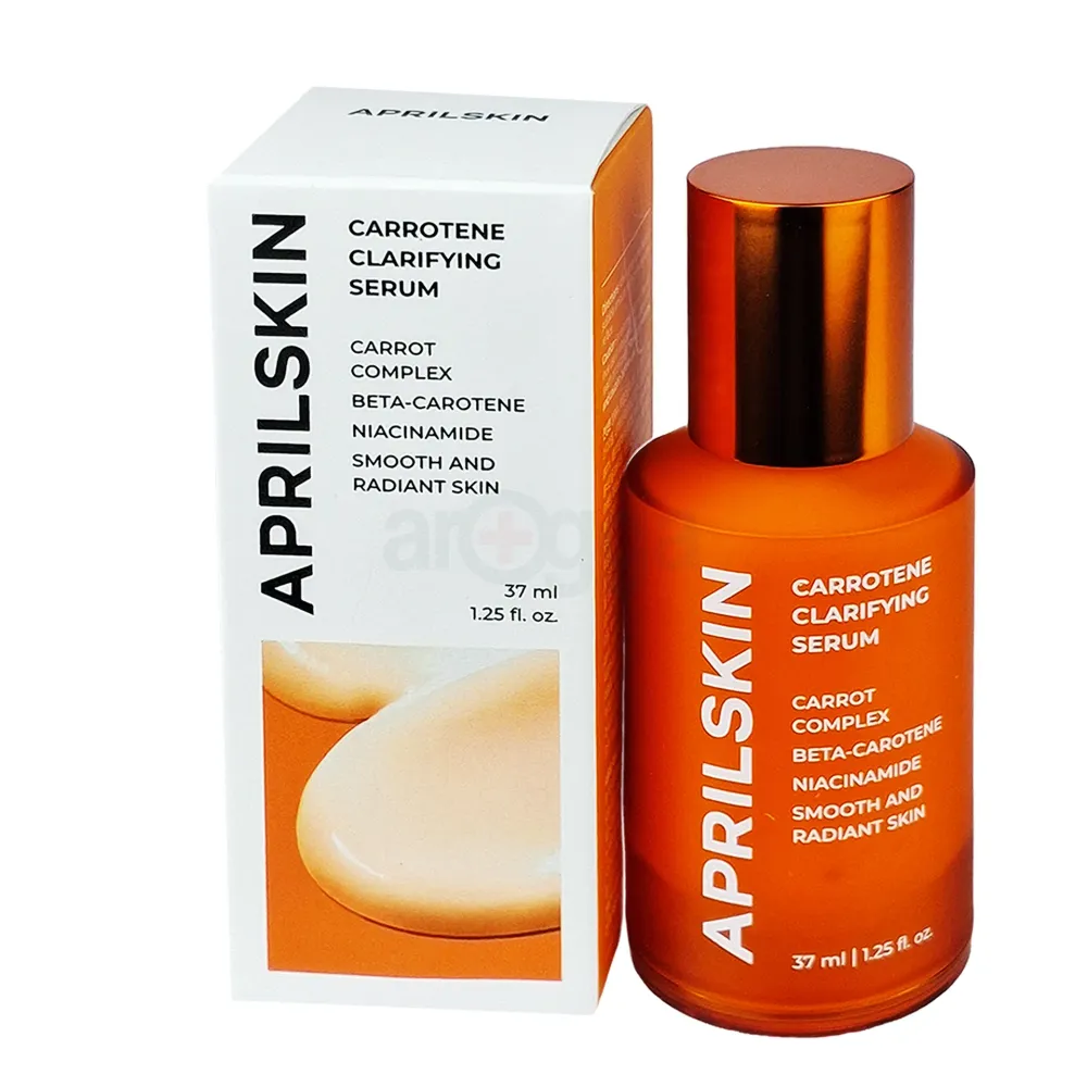 April Skin CARROTENE CLARIFYING SERUM 37ml – Beta-Carotene & Niacinamide Carrot Complex for Smooth, Radiant, and Even-Toned Skin  
