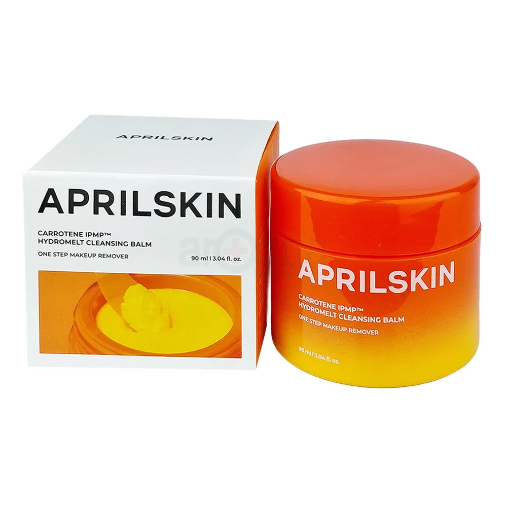 April Skin CARROTENE IPMP™ HYDROMELT CLEANSING BALM 90ml – Deep-Cleansing, Dual-Action Makeup Remover & Blackhead Remover for Smooth, Clear Skin  