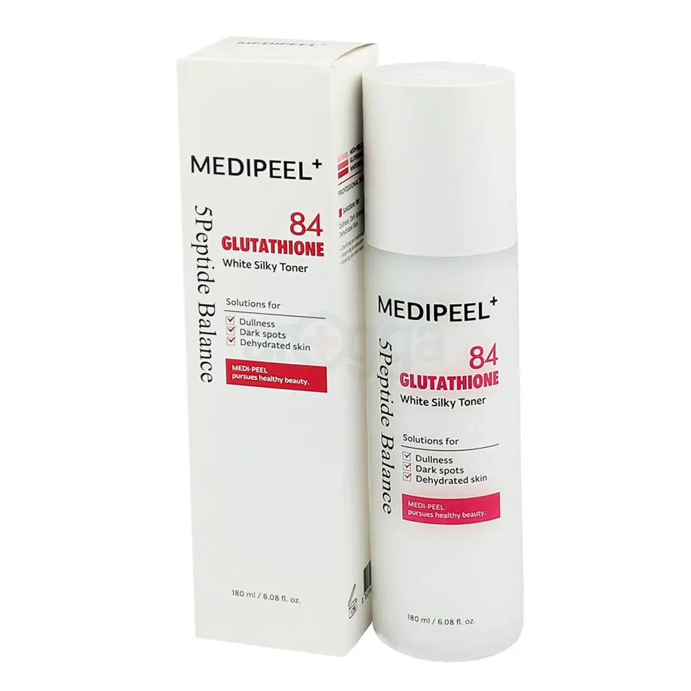MediPeel Bio Intense Glutathione White Silky Toner 180ml-Revives Dull Skin, Fades Dark Spots, Restores Hydration  