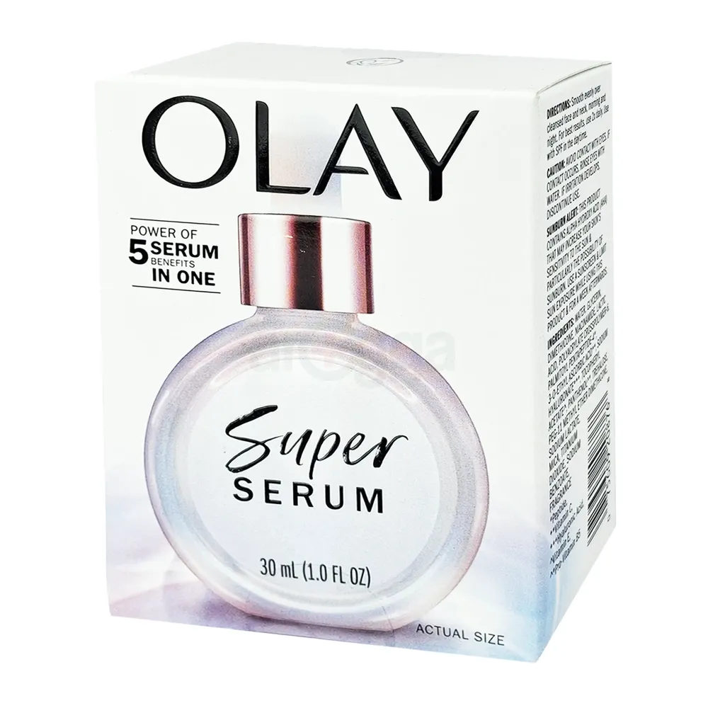 Olay Super Serum DAY 30ml – 5-in-1 Power Serum with Niacinamide, Vitamin C, Collagen Peptide, Vitamin E & Alpha Hydroxy Acid  