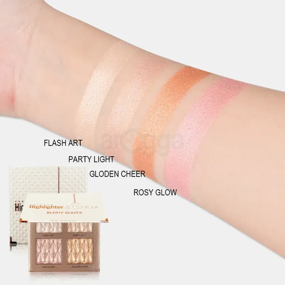 Beauty Glazed Pressed Highlighter & Contour Palette 4.5g  