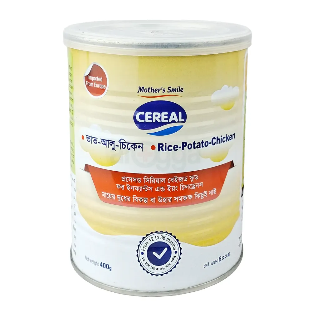 Mother's Smile Cereal Rice, Potato & Chicken Tin 400 gm  