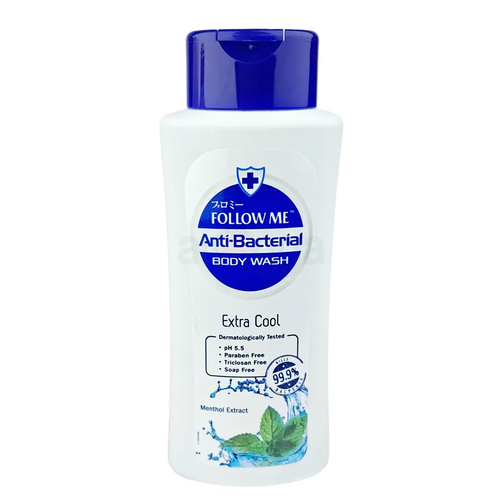 Follow Me Anti Bacterial Extra Cool Menthol Extract Body Wash 220ml ...