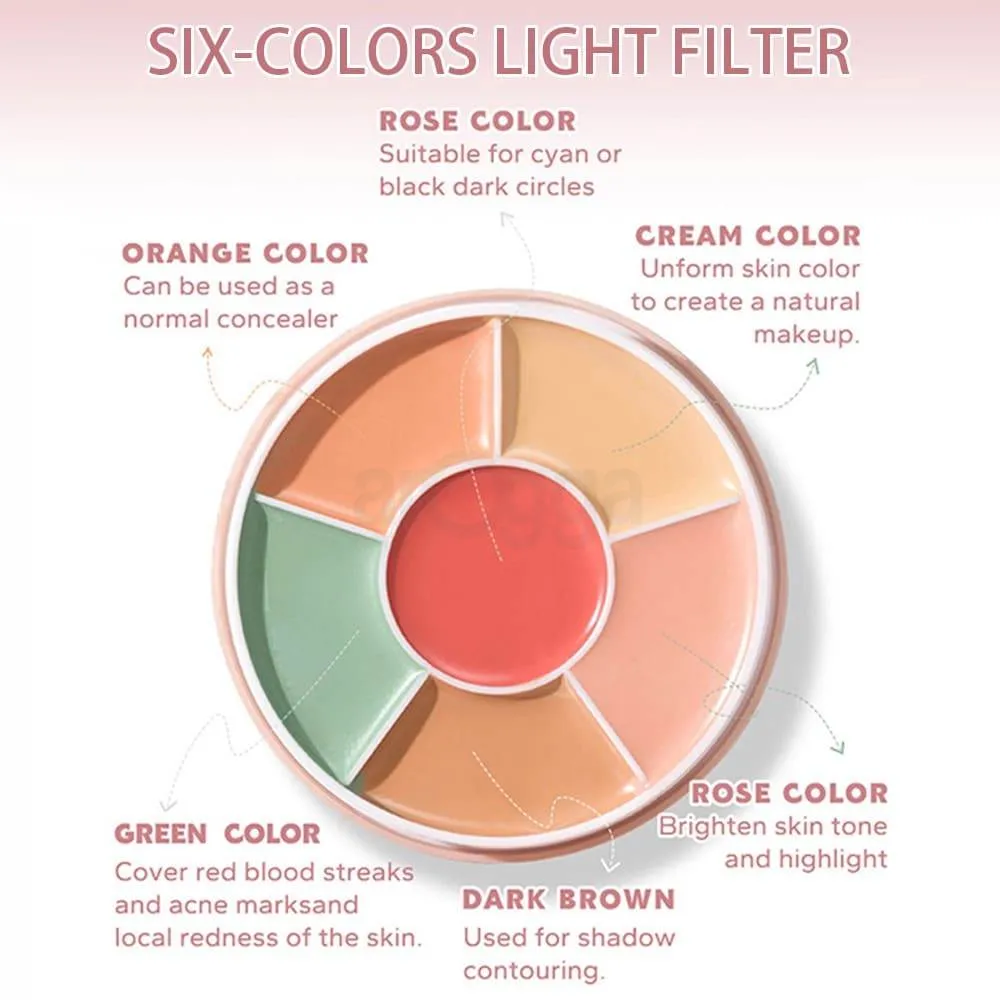 Beauty Glazed Soft Phantom 6 Color Concealer Palette 402  