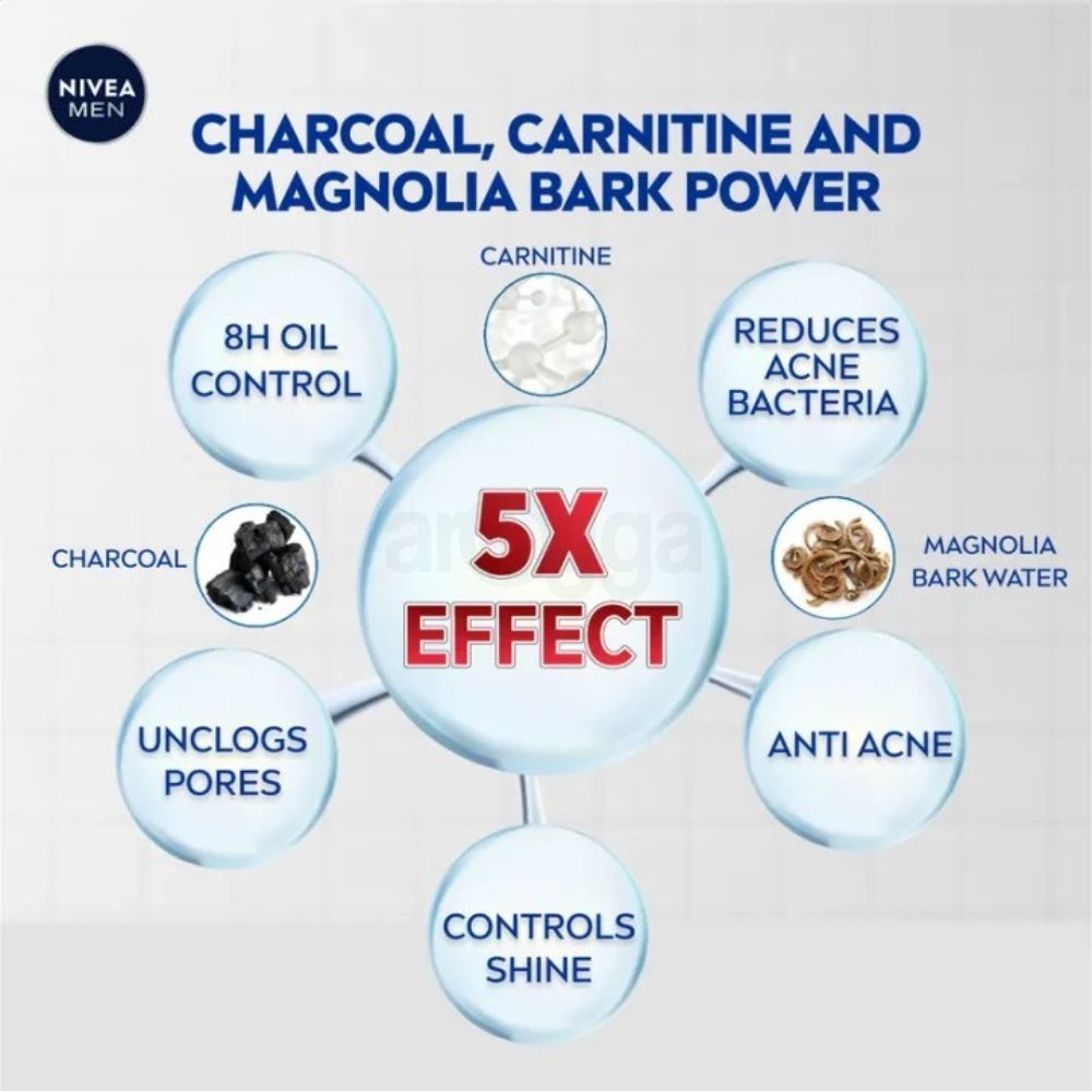 Nivea Men Acne Oil Clear Anti Acne Facial Foam 100g  