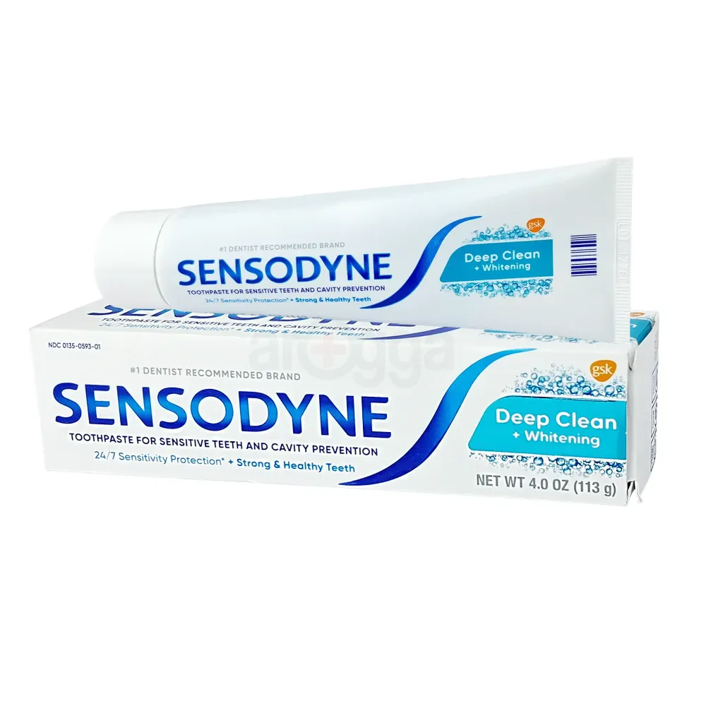 Sensodyne Deep Clean + Whitening Toothpaste – 113gm  