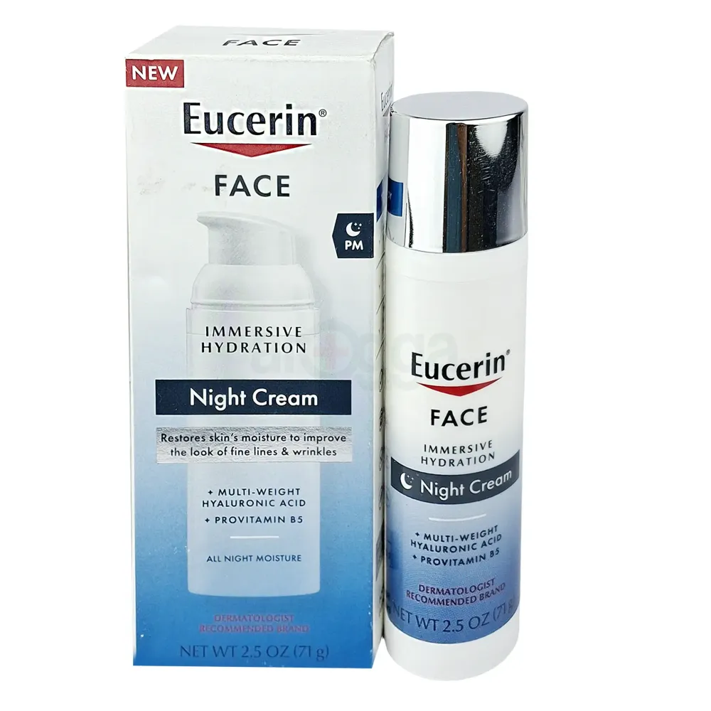 Eucerin Face Immersive Hydration Night Cream – Deep Moisturizing Night Treatment for Dry and Sensitive Skin – 71g  