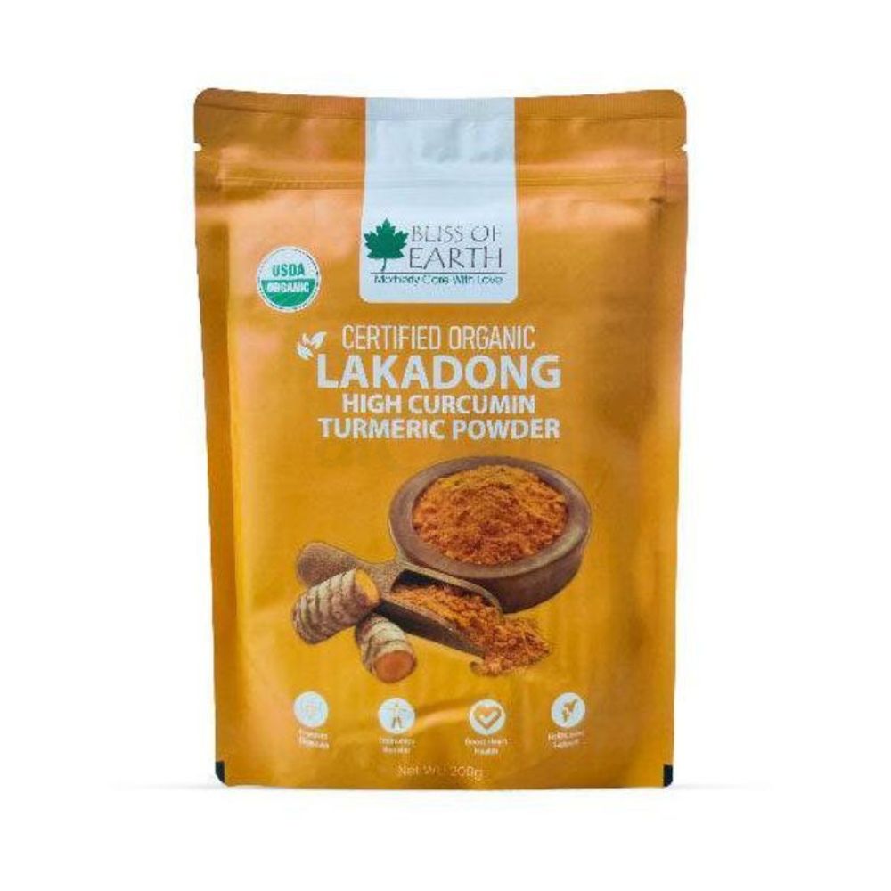 Bliss of Earth Lakadong Turmeric Powder 200g  