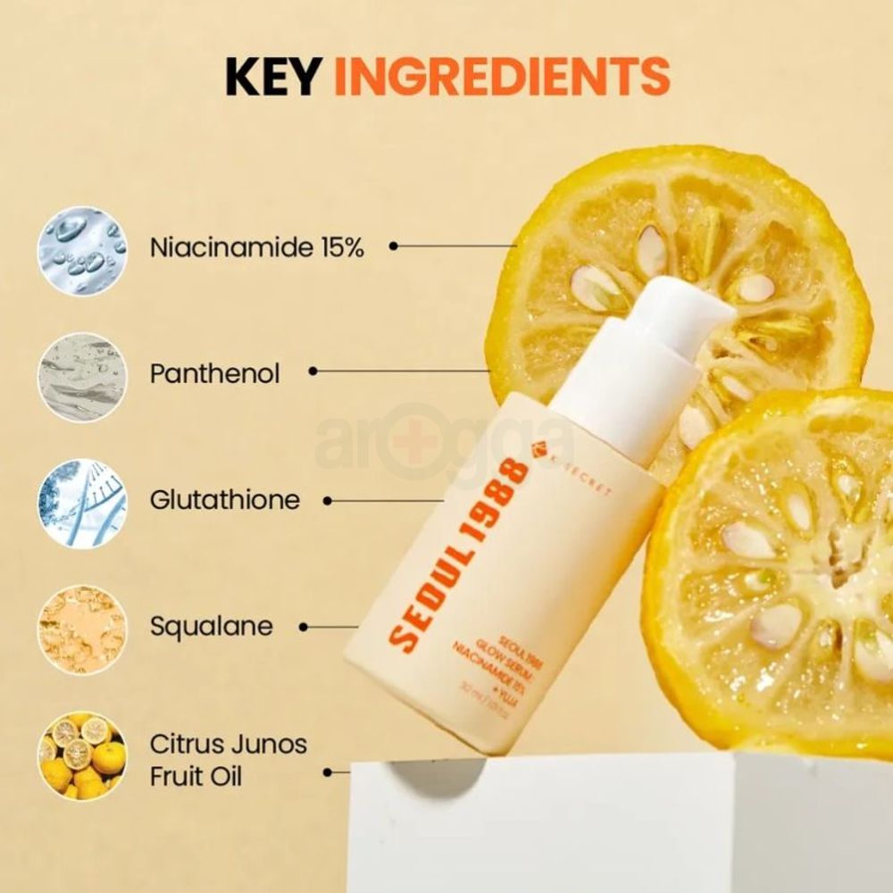 K-Secret Seaul 1988 Glow Serum: Niacinamide 15% + Yuja 30ml  