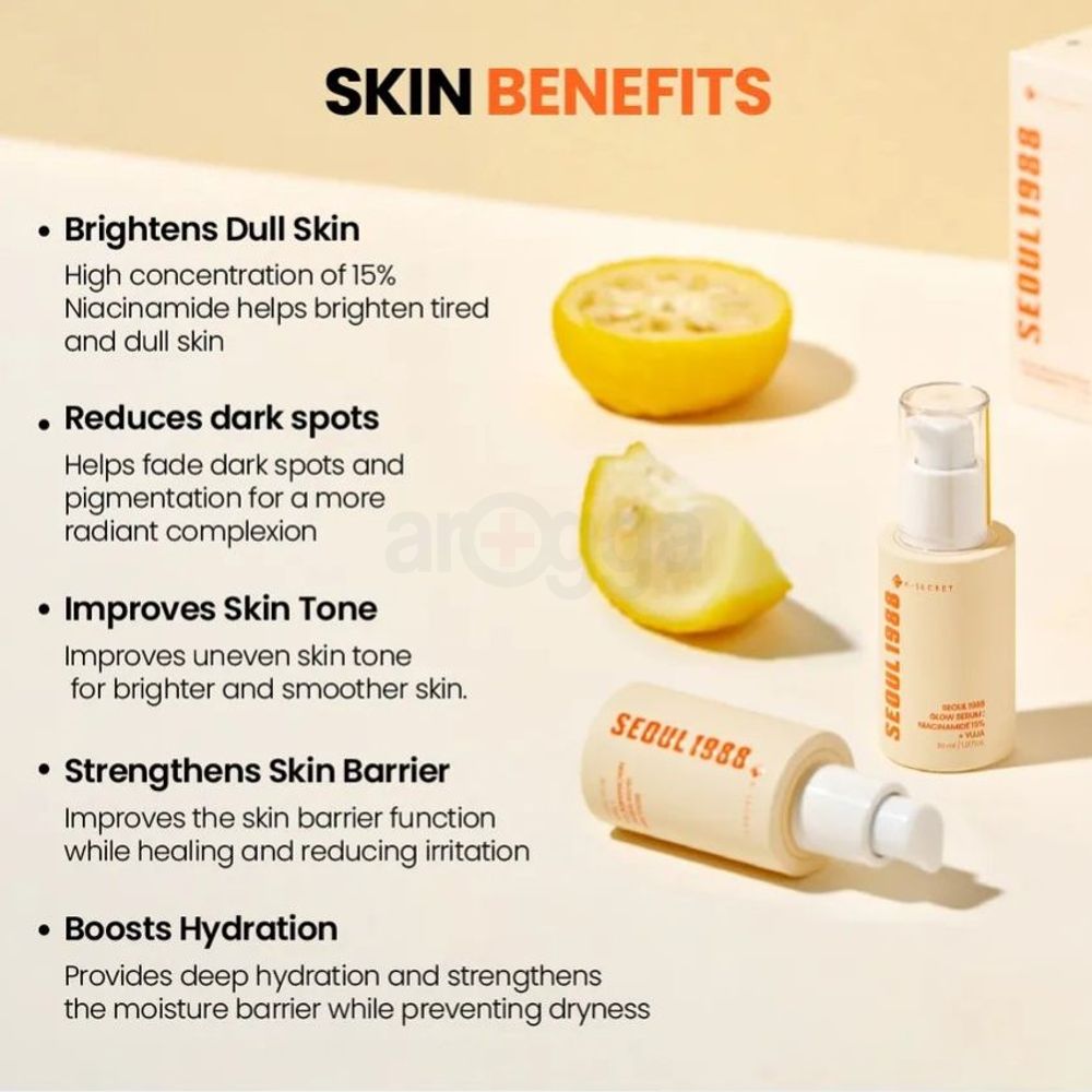 K-Secret Seaul 1988 Glow Serum: Niacinamide 15% + Yuja 30ml  