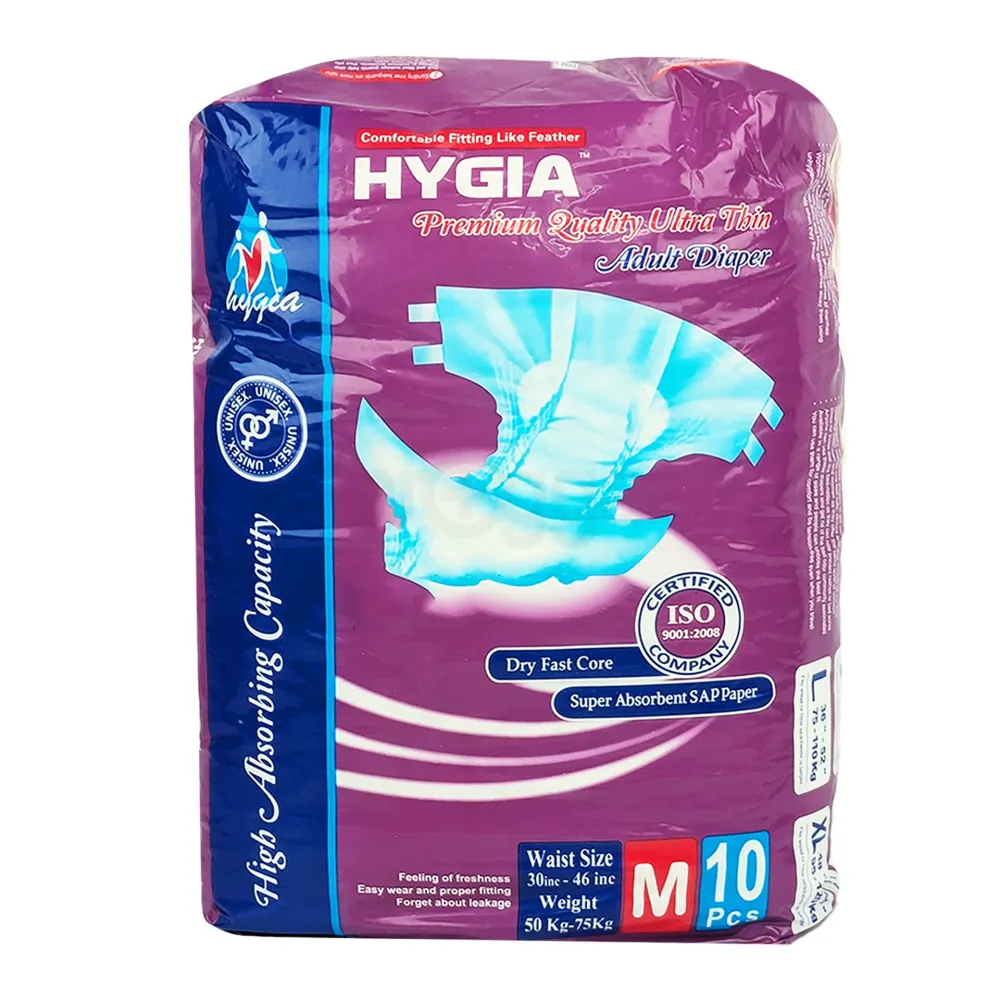 Hygia Ultra-Thin Adult Diaper Belt System M – 10 pcs (Waist 30–46 in ...