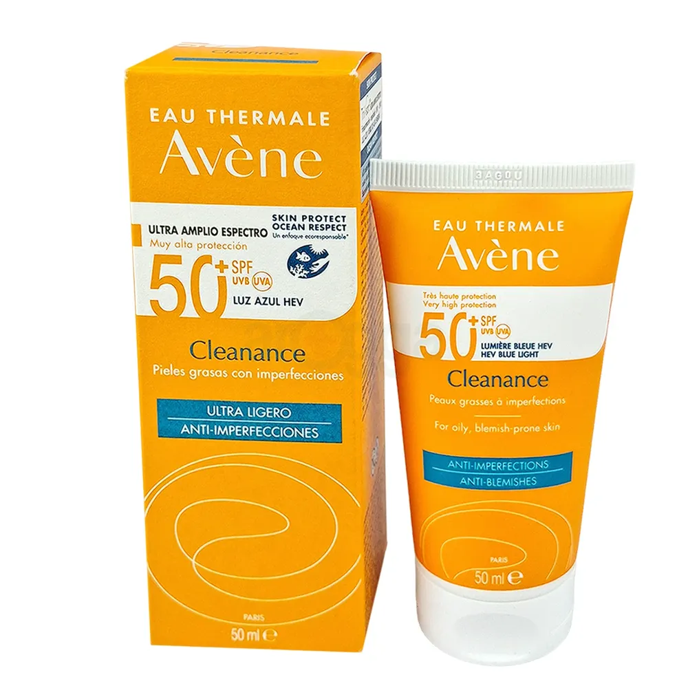 Avène Cleanance Ultra Broad Spectrum Very High Protection SPF50+ Sun Cream For Oily, Blemish Prone Skin 50ml  