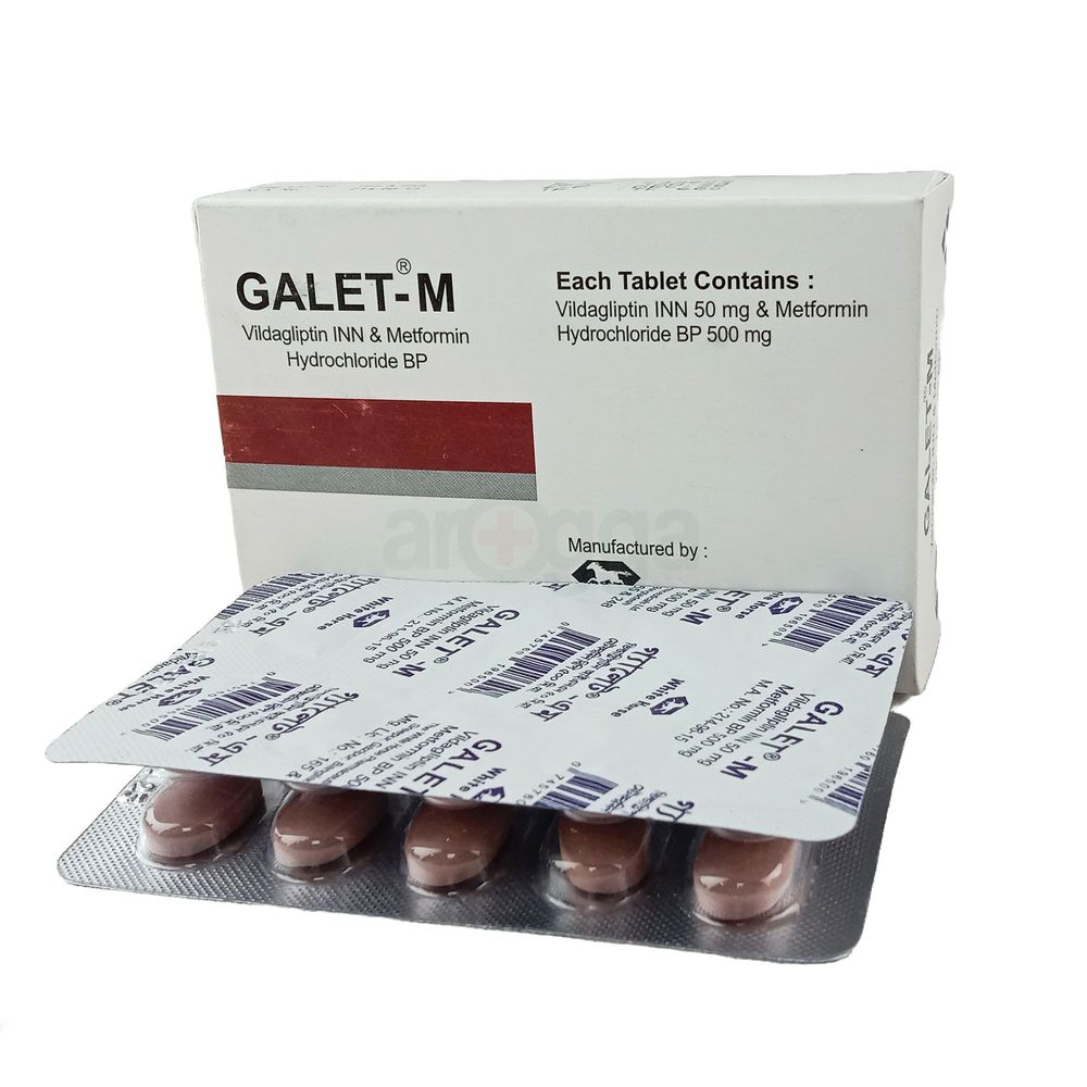 Galet-M 500mg+50mg Tablet