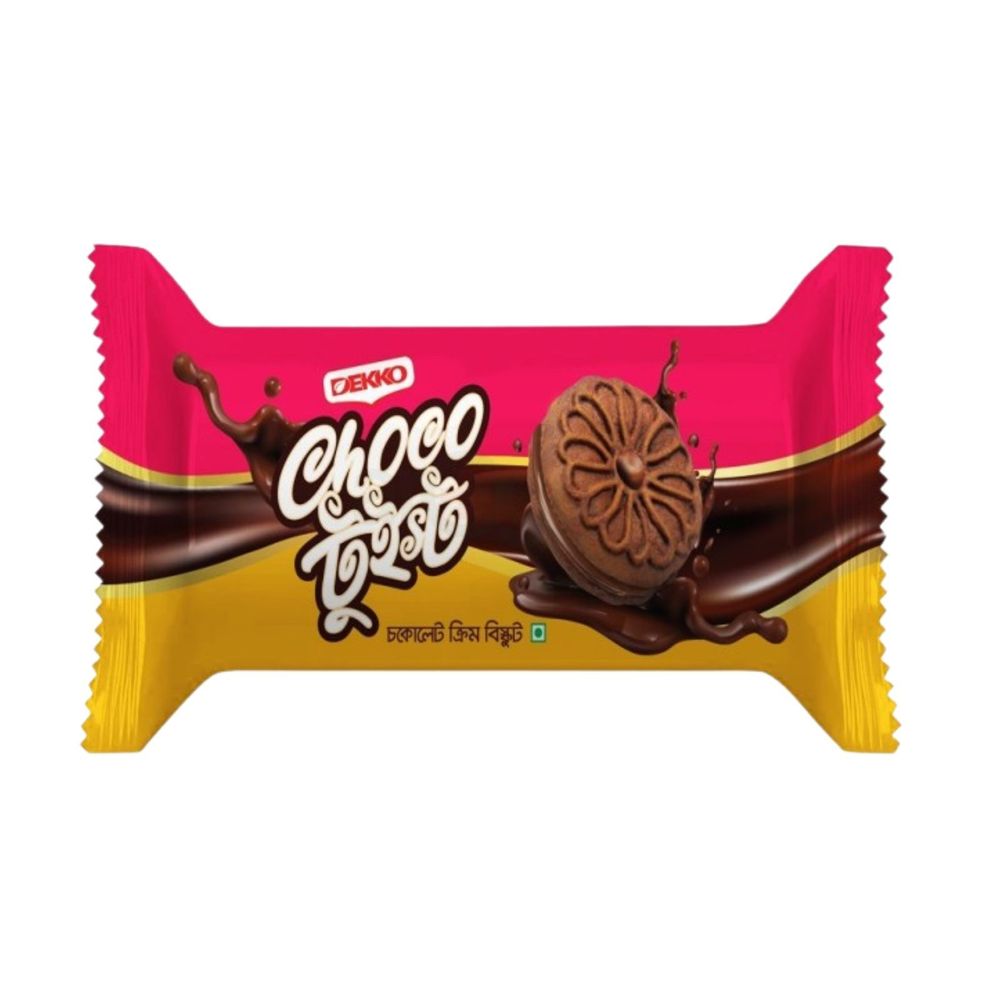 Dekko Choco Twist Chocolate Cream Biscuit 35g  