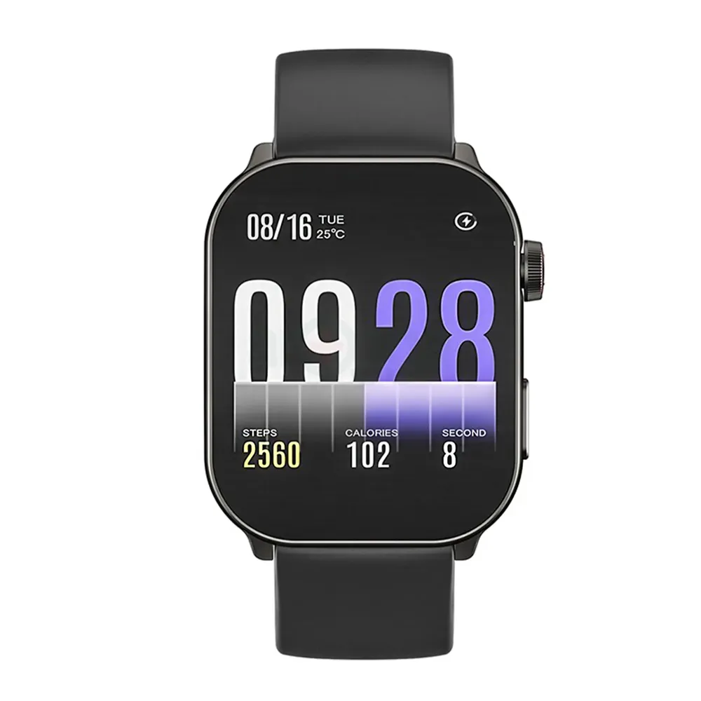 Kieslect Balancs 2.01" AMOLED Display BT Calling Smart Watch-(Black)  