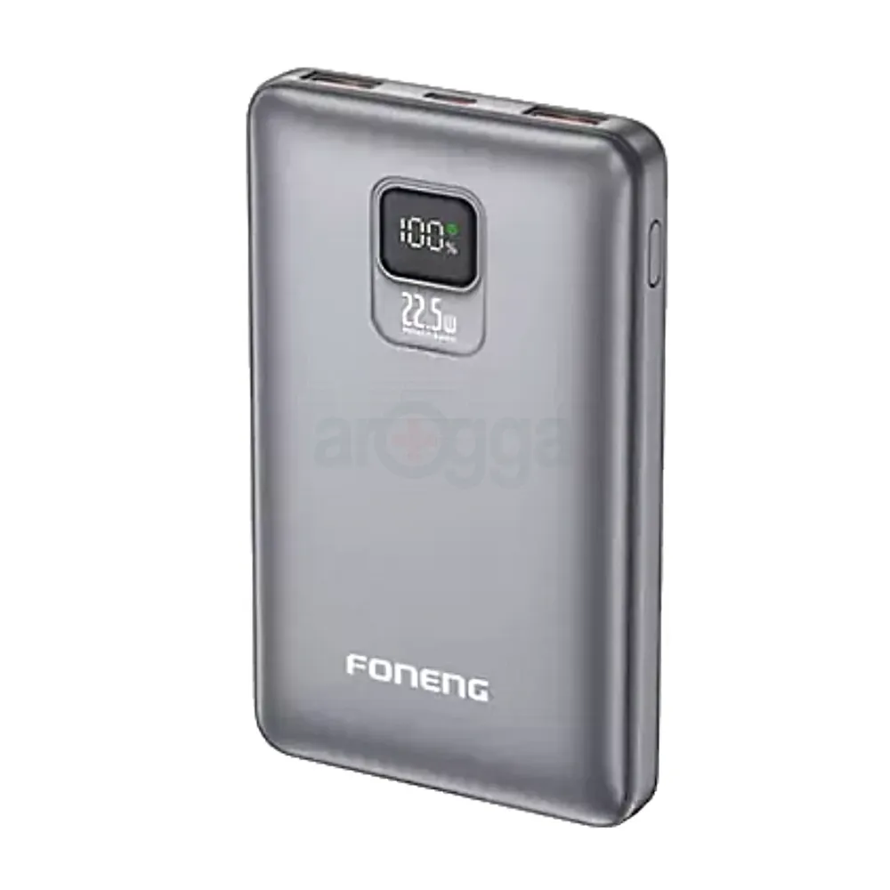 Foneng (PX125) 10000mAh 22.5W Fast Charging Portable Power Bank - (Gray)  