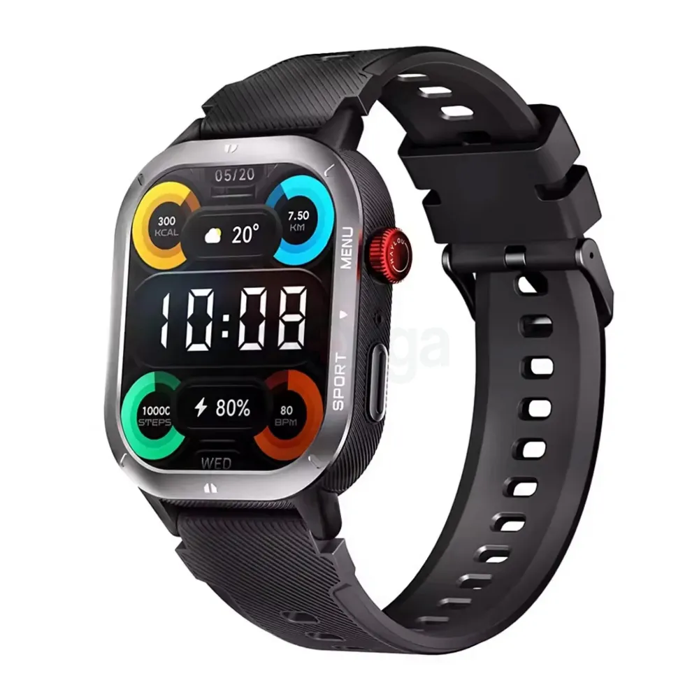 Haylou Iron Neo 1.95-inch TFT with 3ATM Waterproof Smart Watch - Black  (Model: HF014)  