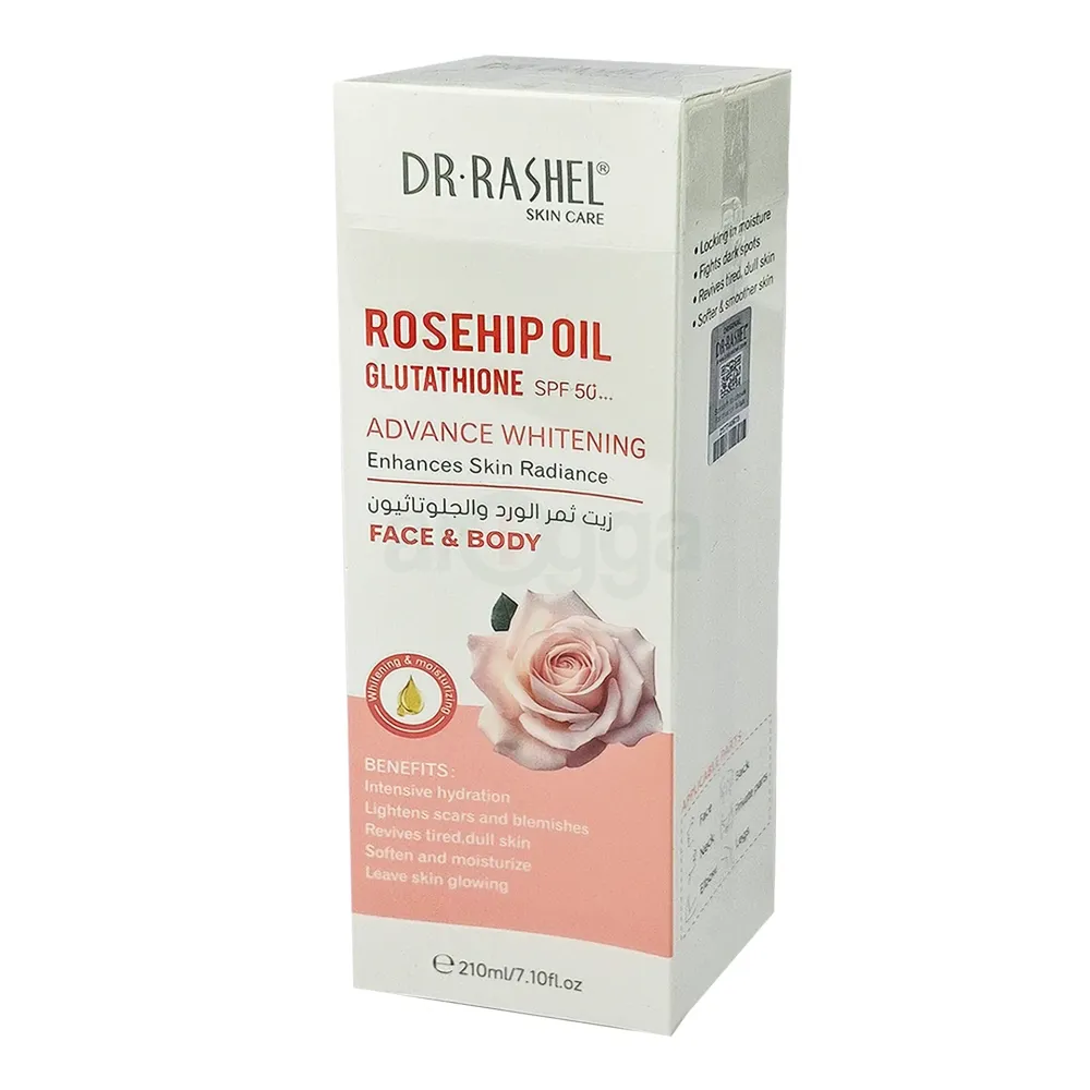 dr rashel glutathione DR.Rashel Rosehip Oil & Glutathione Advanced Whitening Face & Body Cream  SPF 50+++ – 210ml price in Bangladesh