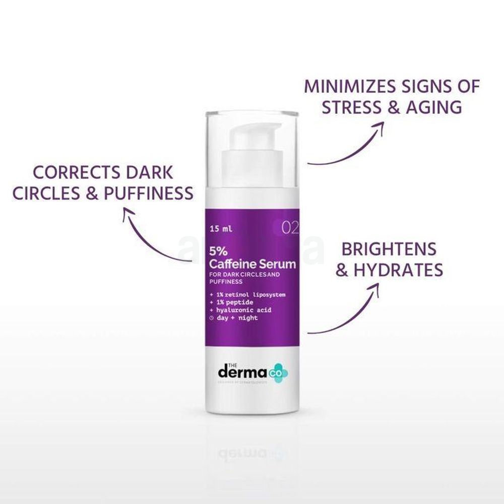 The Derma Co 5% Caffeine Under Eye Serum 15ml  