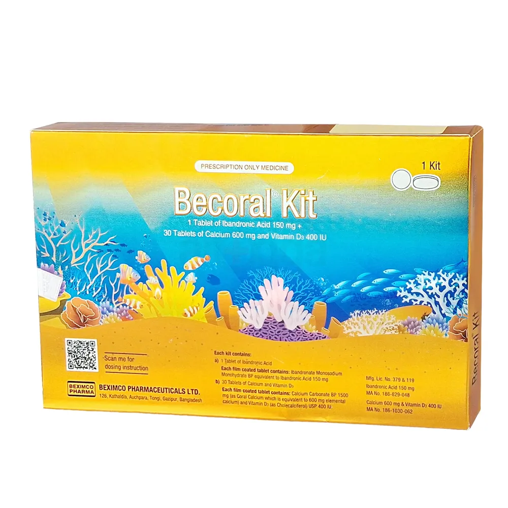 Becoral Kit 150mg+600mg+400IU tablet