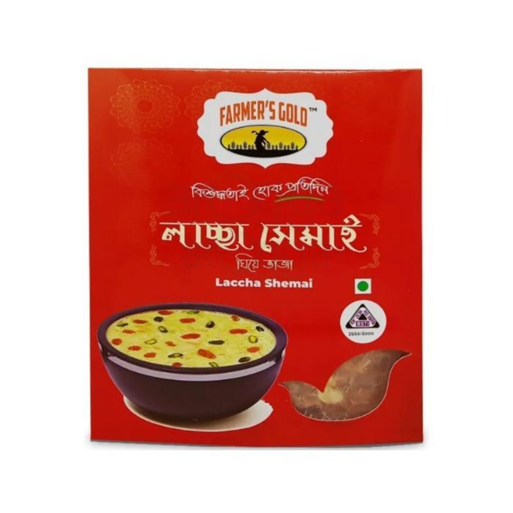 Farmer's Gold Premium Laccha Semai (ঘিয়ে ভাজা লাচ্ছা সেমাই) - 200g  