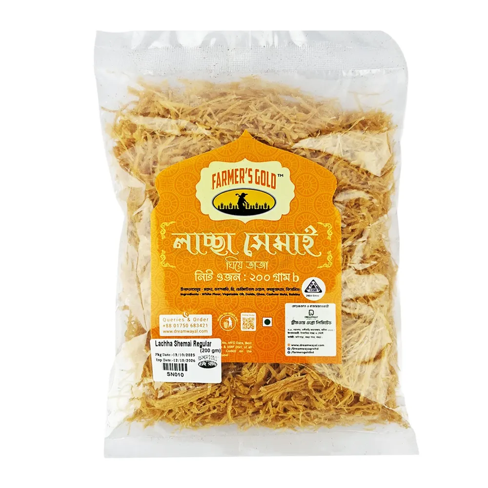 Farmer's Gold Laccha Semai (ঘিয়ে ভাজা লাচ্ছা সেমাই) - 200g  
