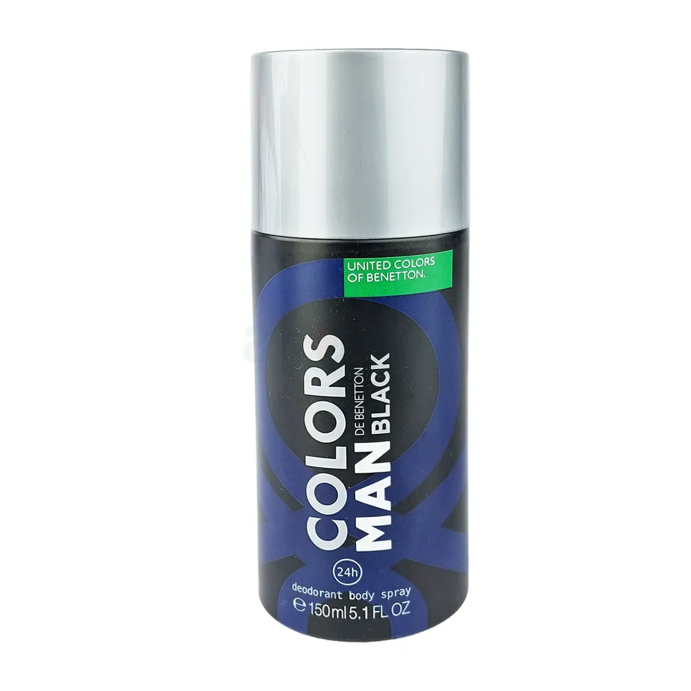 United Colors of Benetton Colors Black Deodorant Spray - 150ml For Men  