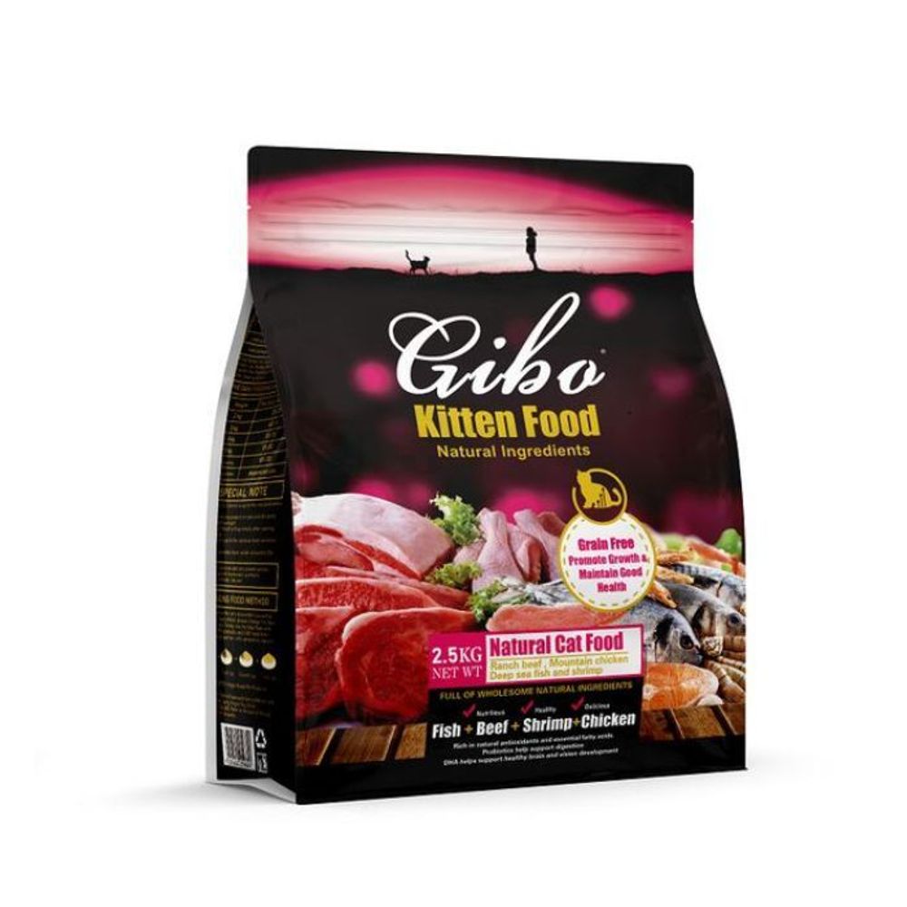 Gibo Natural Baby Kitten Cat Food with Natural Ingredients 2.5kg  