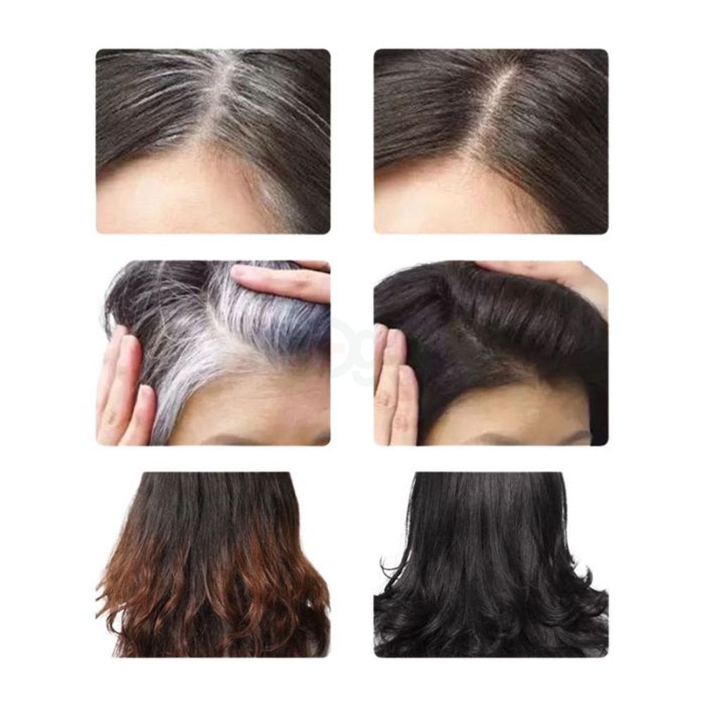 Apple Ammonia Free Black Semi Permanent Hair Dye Cream Shampoo, Clear Water Type (Black) 30ml  