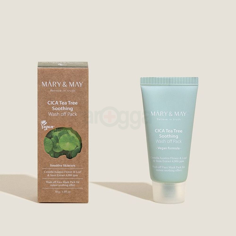 Mary & May Vegan Cica Tea Tree Soothing Wash off Pack 30g  