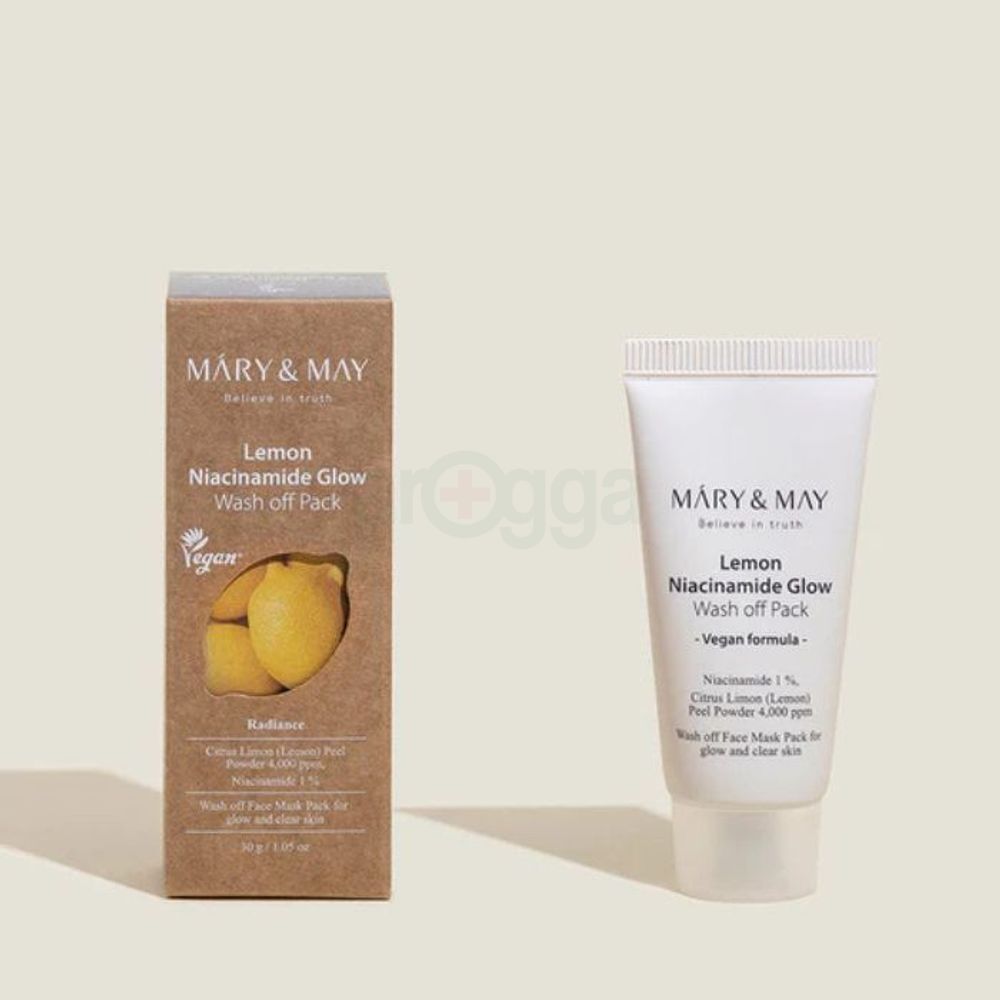 Mary & May Vegan Lemon Niacinamide Glow Wash off Pack 30g  