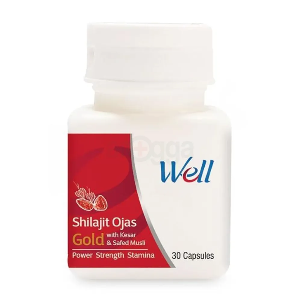 WELL Nutraceutical Shilajit Ojas Gold 30 Tablets  