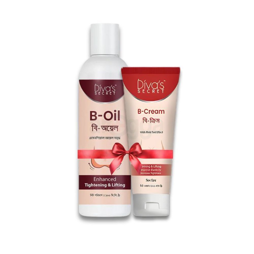 Diva’s Secret B Oil 100ml with Diva’s Secret B Cream 100g Combo  