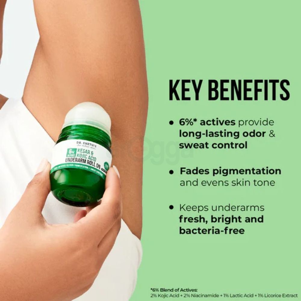 Dr.Shet's Kesar & Kojic Acid Underarm Roll On 50ml  