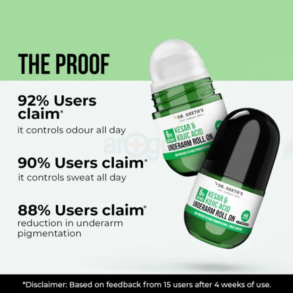 Dr.Shet's Kesar & Kojic Acid Underarm Roll On 50ml  