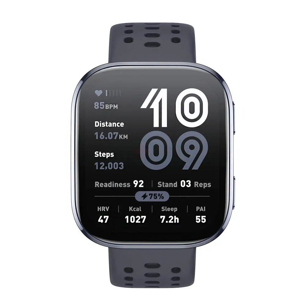 Amazfit Bip 6 Smartwatch 1.97" AMOLED Display 5 ATM Water Resistant Built-in GPS Black  